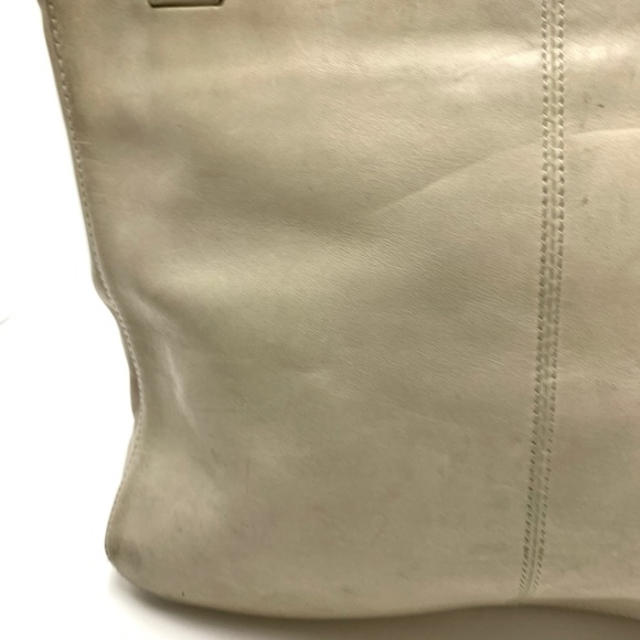 Kenneth Cole New York Ivory Genuine Leather Shoulder Bag Purse Tote Satchel - Picture 16 of 16